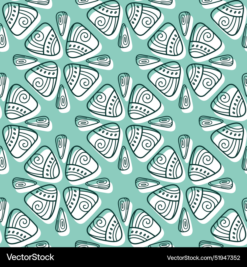 Seamless pattern with rocks vector image