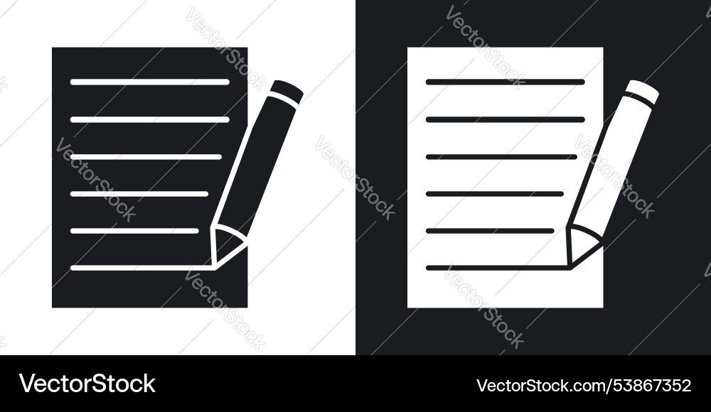 Writing icon set Writing icon set vector image