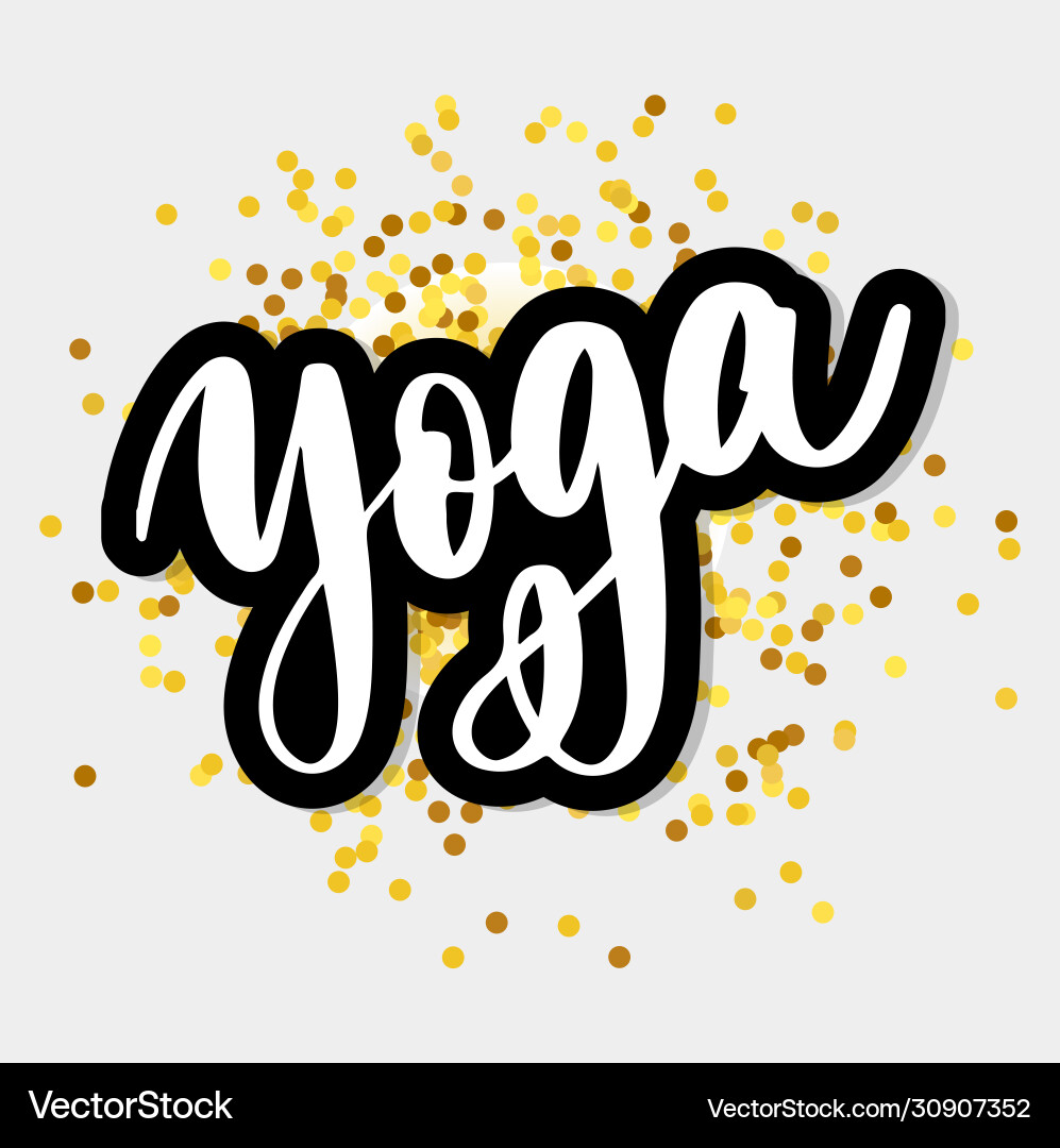 Yoga studio concept logo design elegant hand Yoga studio concept logo design elegant hand vector image