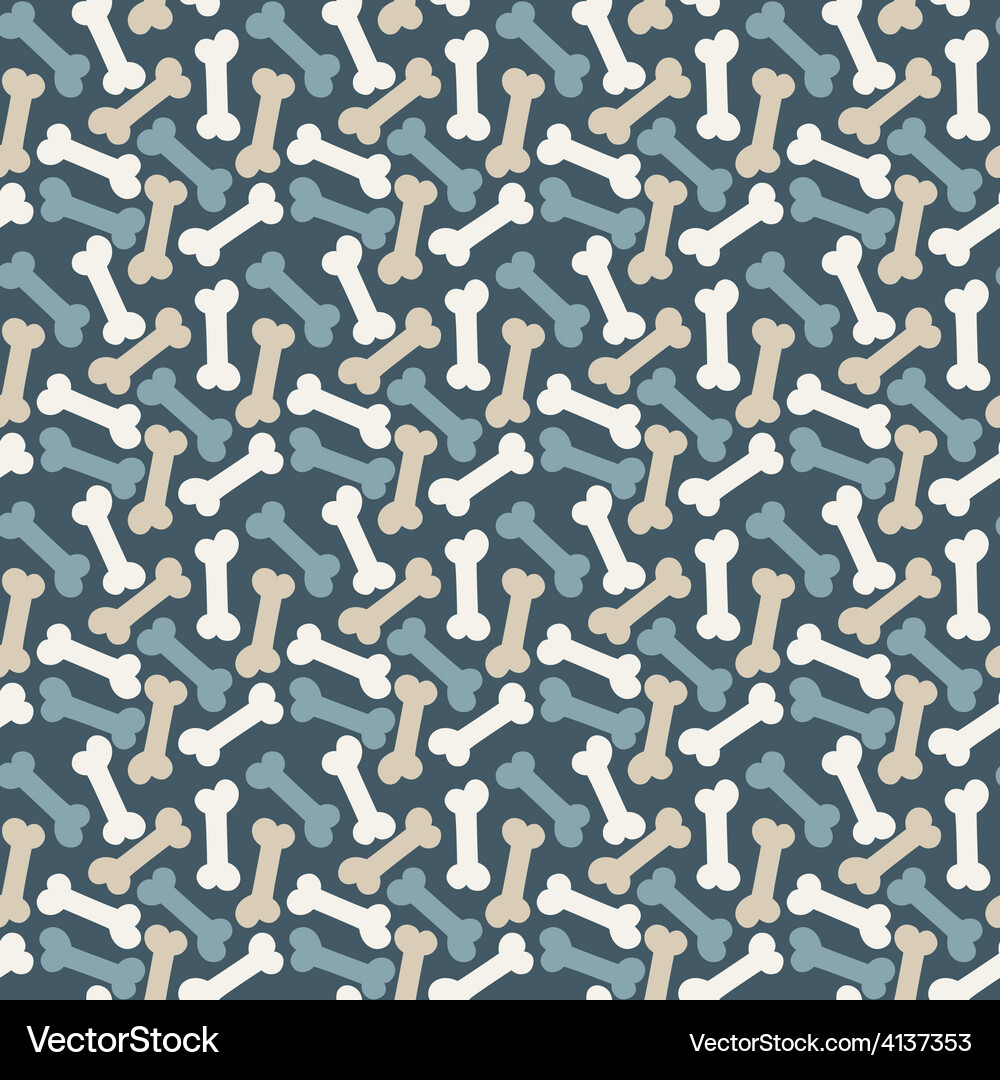 Bone Pattern - Seamless Repeat Vector Image