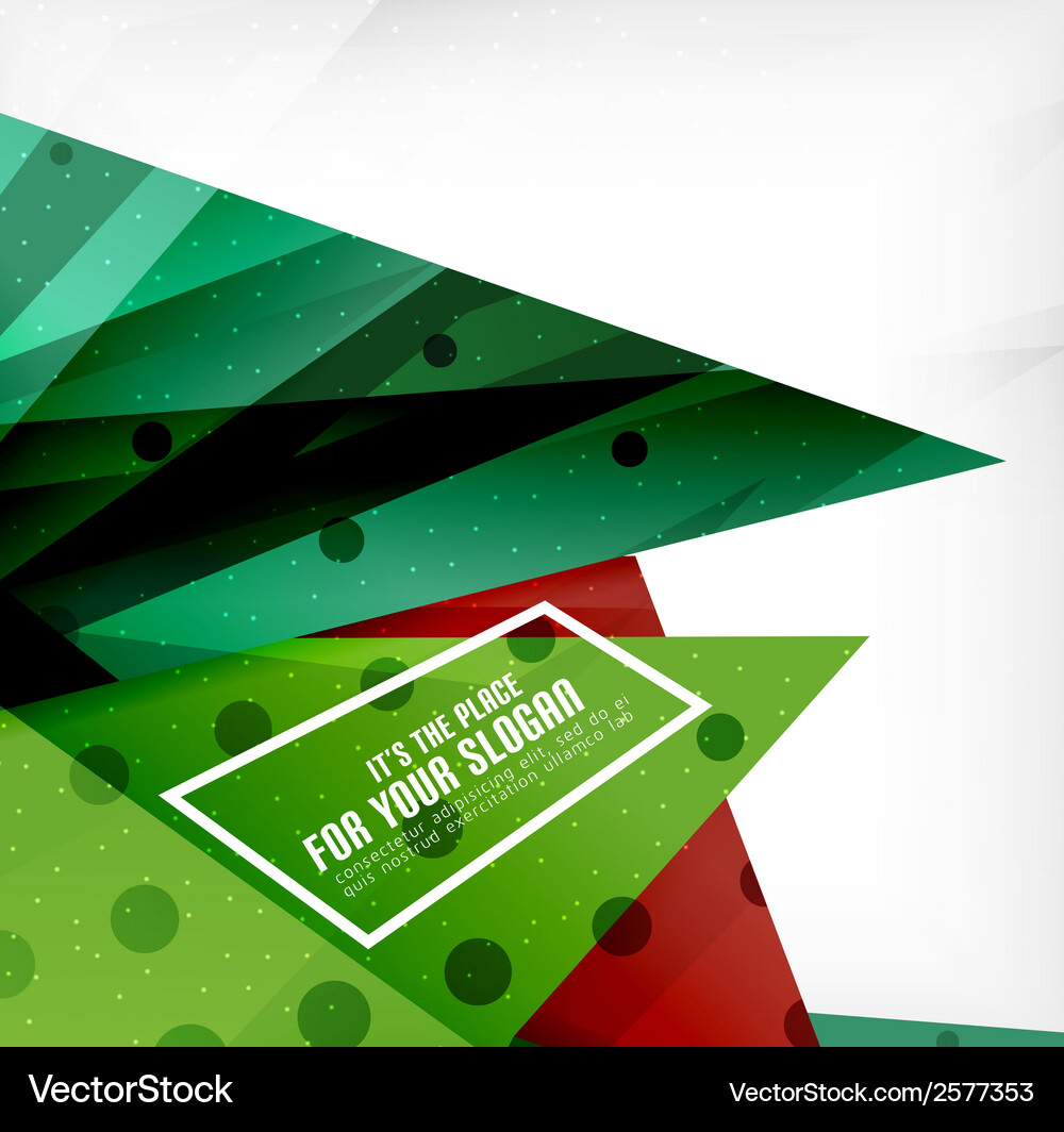 Modern 3d glossy overlapping triangles Vector Image