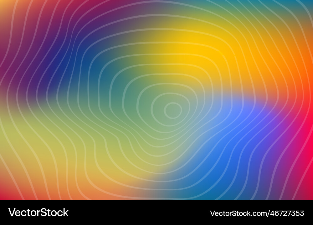 Subtle gradient background colorful wave circle li vector image