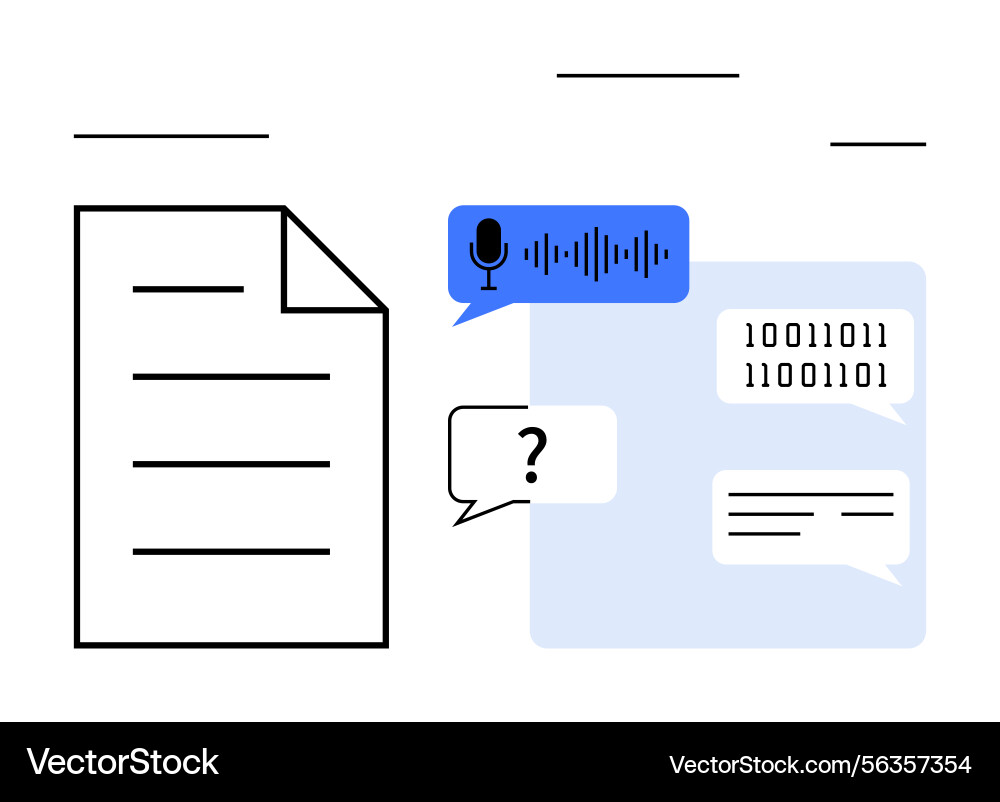 Communication tools featuring speech recognition Vector Image