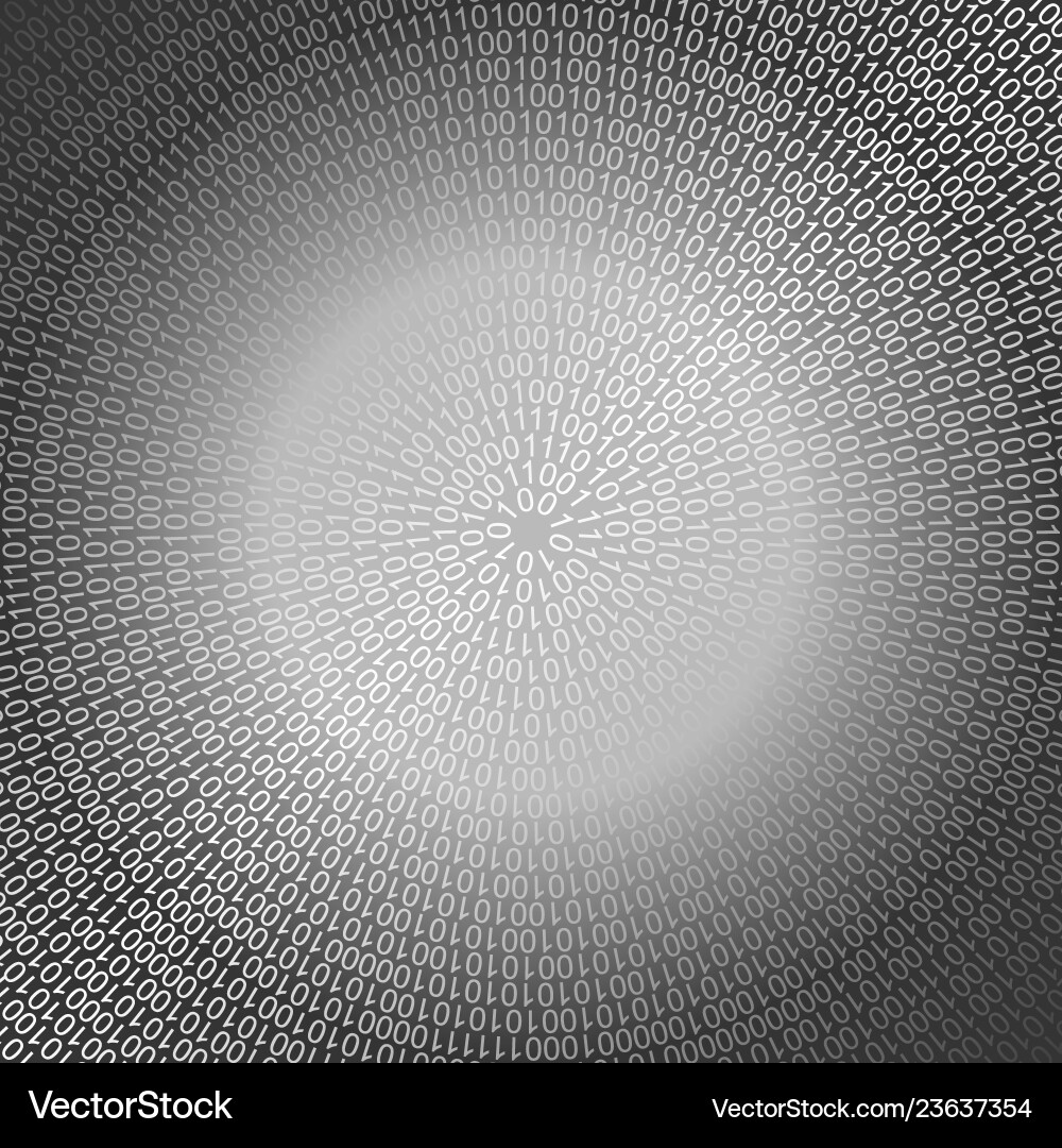 Digital background with number 1 and 0 vector image