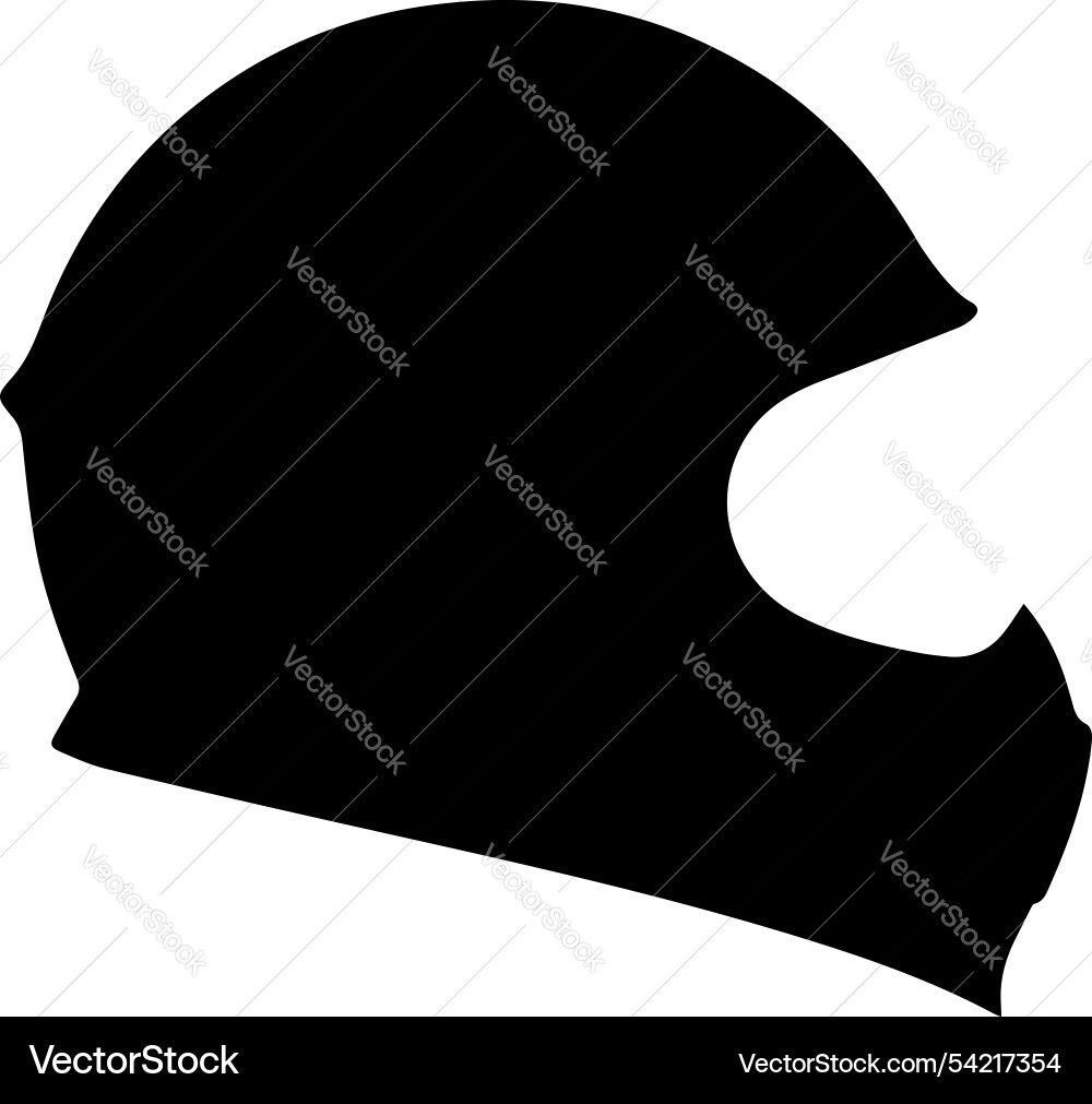 Motorcycle helmet racing icon Royalty Free Vector Image