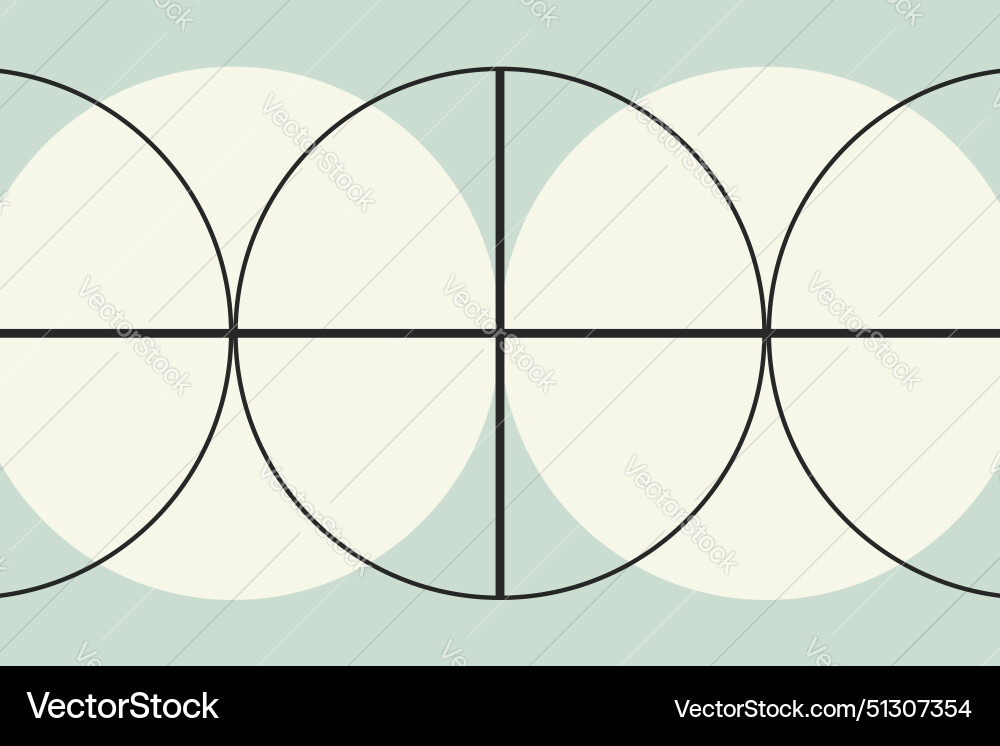 Seamless round pattern background with shapes vector image