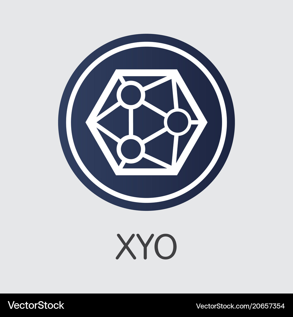 Xyo - cryptocurrency icon – Royalty-Free Vector | VectorStock