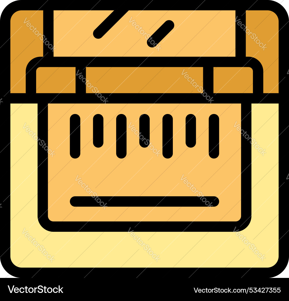 Retro game cartridge inserting into console icon Retro game cartridge inserting into console icon vector image