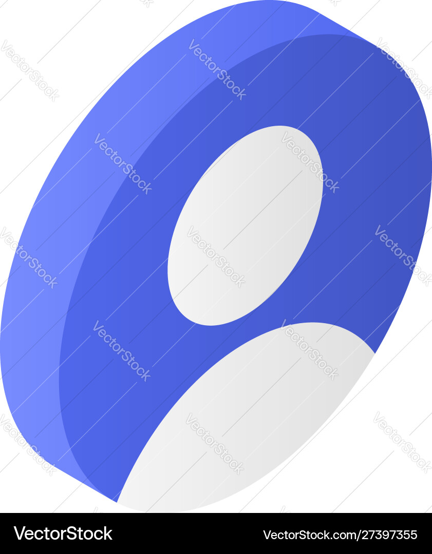 Social Media avatar icon ismetric style Social Media avatar icon ismetric style vektorbild