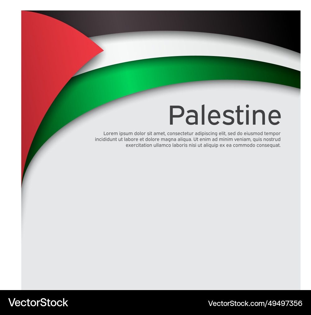 Abstrakte waving palestine flag national patriotisch Abstrakte waving palestine flag national patriotisch vektorbild