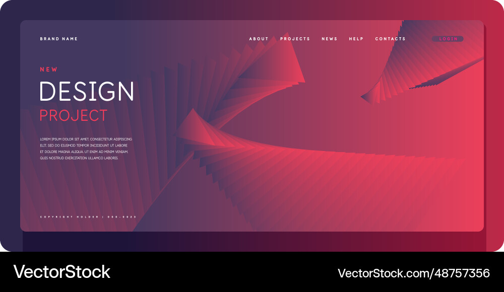 Template for the design and placement of text Template for the design and placement of text vector image