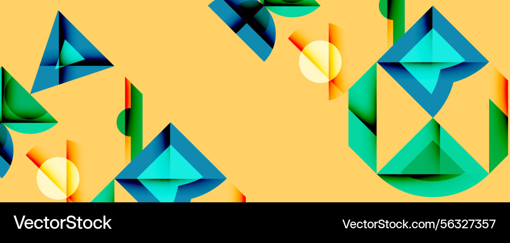 Abstract geometric shapes overlap creating Abstract geometric shapes overlap creating vector image