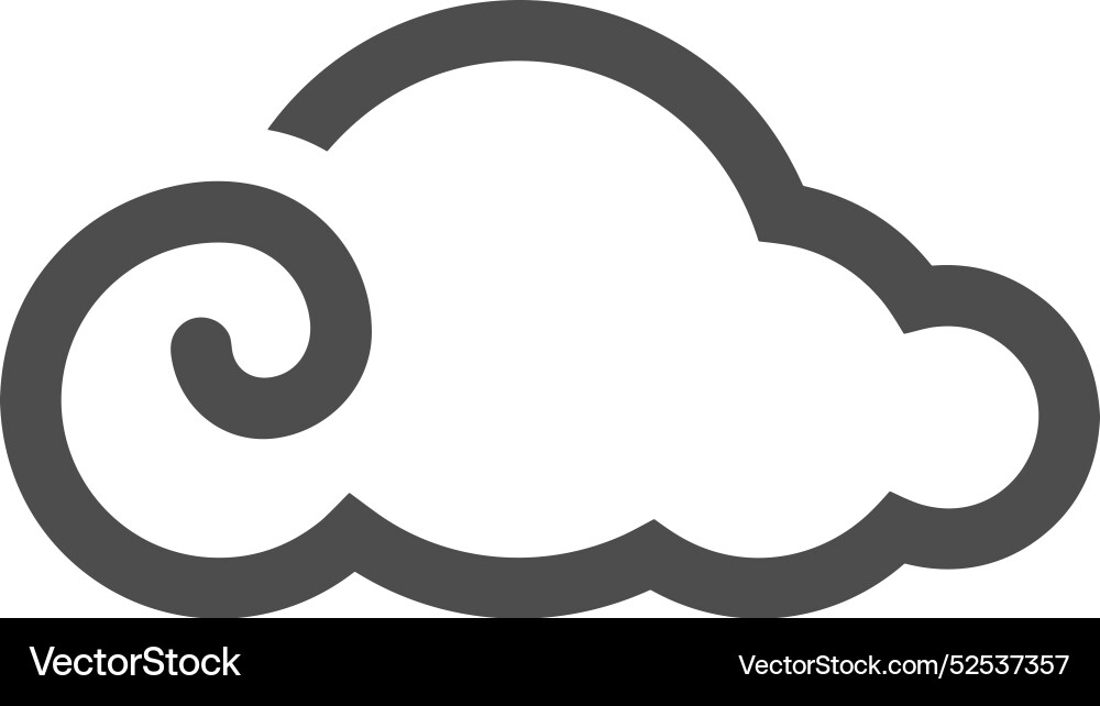 Cloud storage icon symbol image of the hosting Vector Image