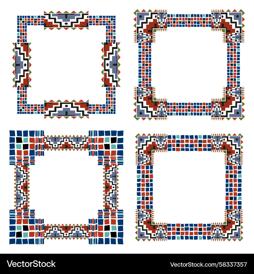 Train Track Border Icon - Square Frame Vector Image