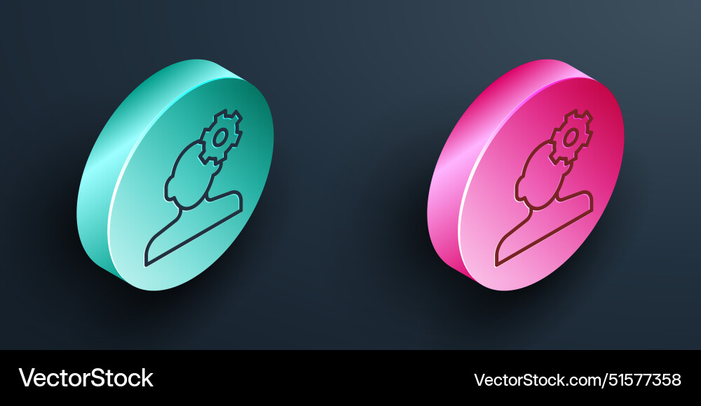 Isometric line solution to the problem Vector Image