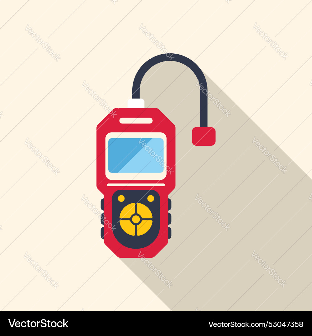 Red electronic device with screen and buttons Red electronic device with screen and buttons vector image