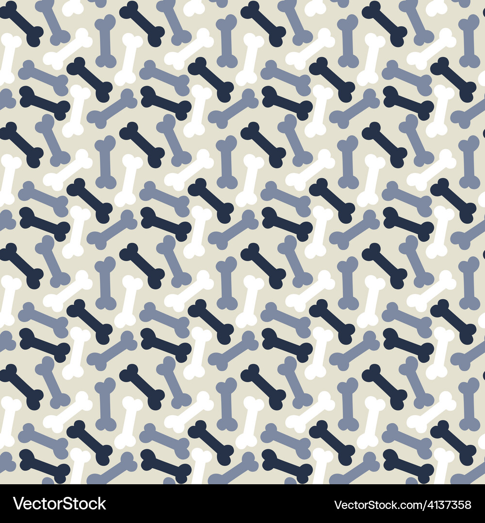 Seamless pattern with bone Vector Image