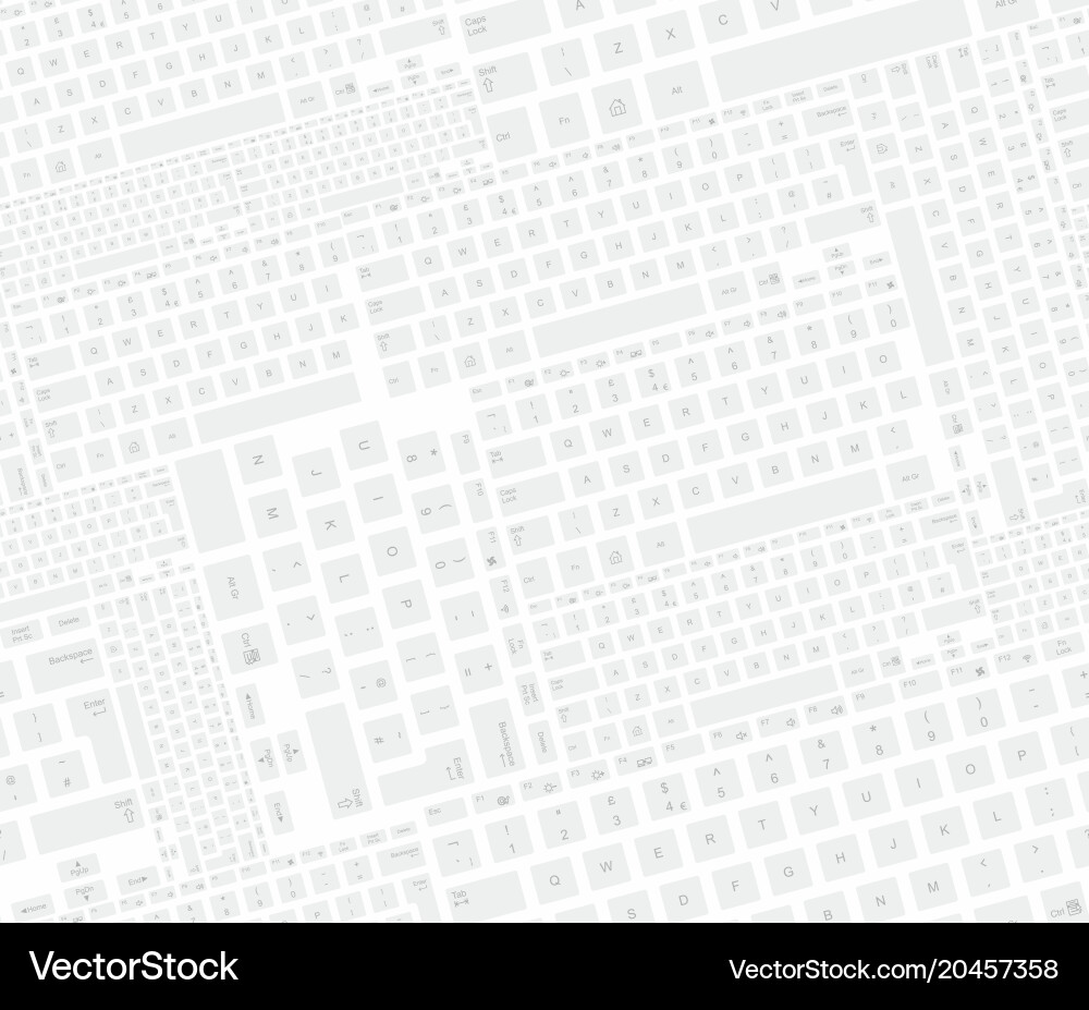 Seamless pattern with keyboard Vector Image