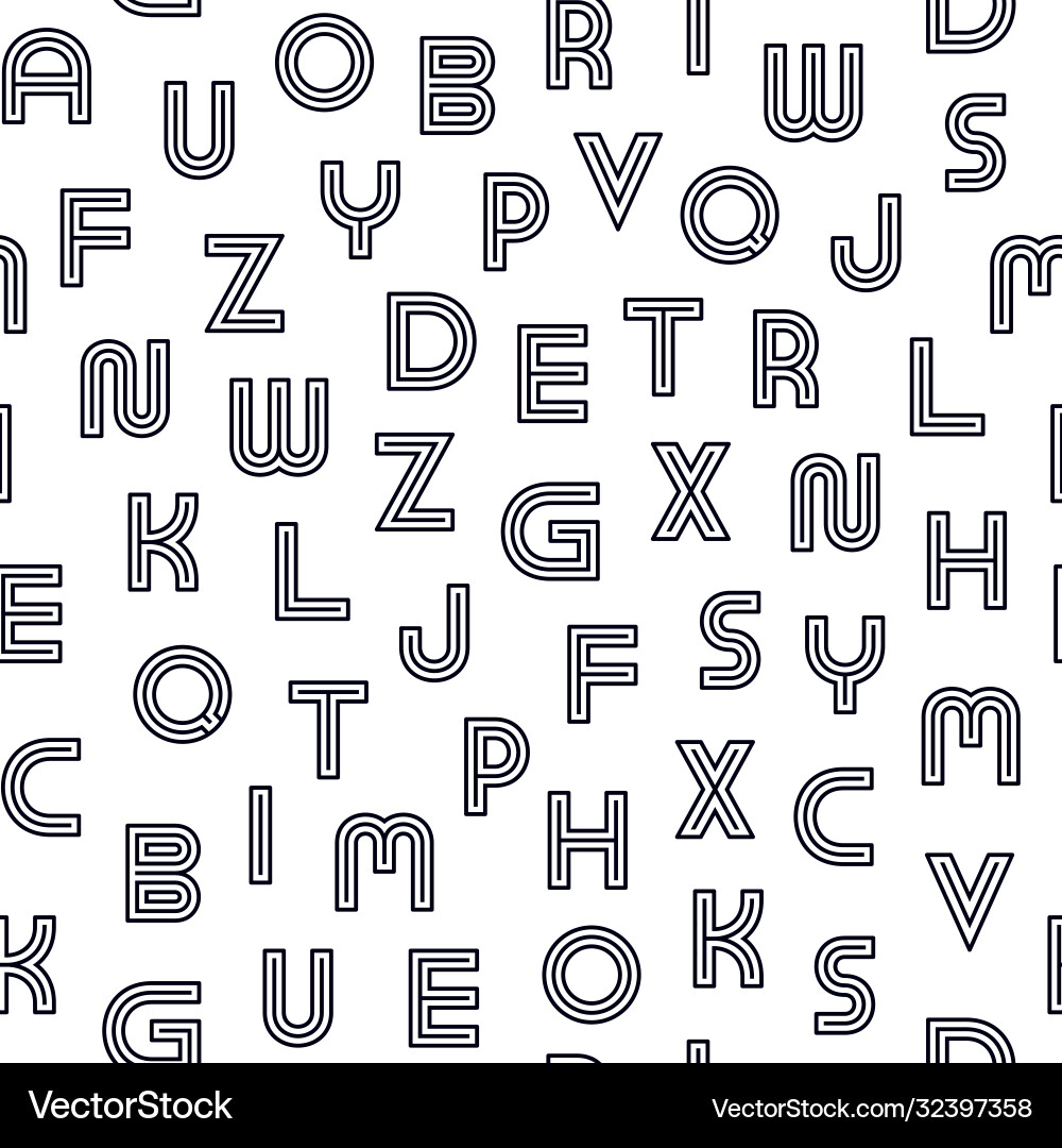 Simple seamless pattern with black contour Simple seamless pattern with black contour vector image
