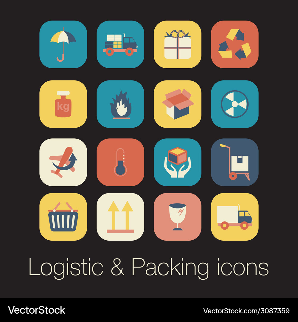Logistic and packing icon Vector Image