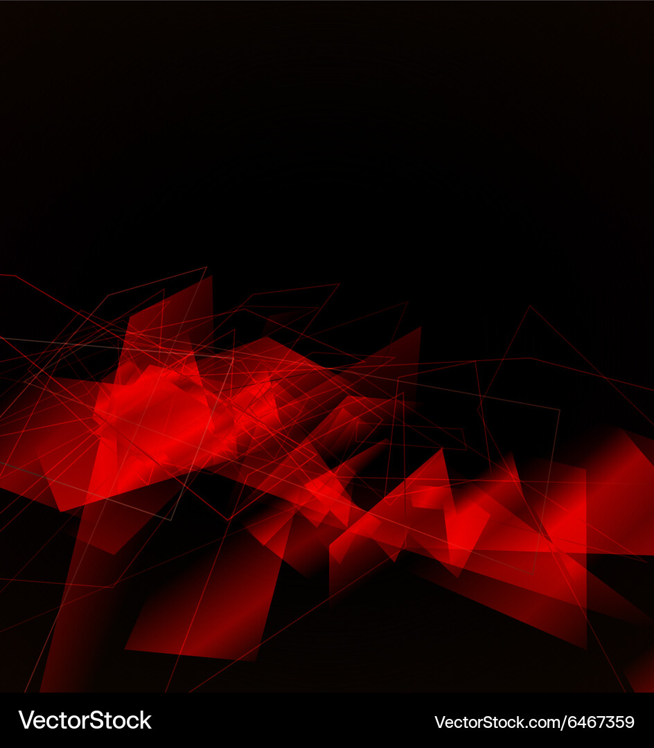 Red Fragmented Abstract Background Vector Image