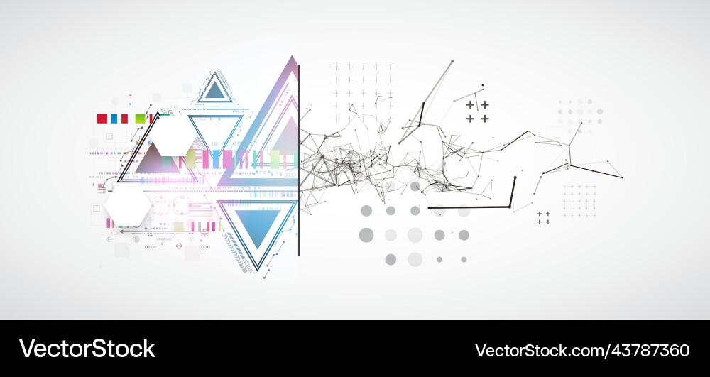 Abstract background on technological Abstract background on technological vector image