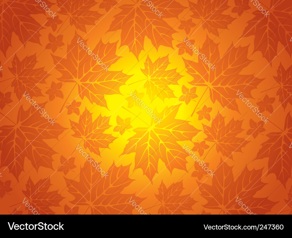 Autumn Leaves Background vector image