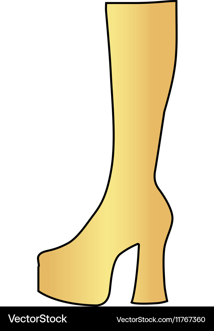 High boot computer symbol Vector Image