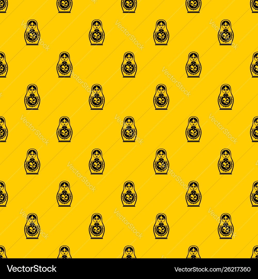 Matryoshka pattern Matryoshka pattern vector image