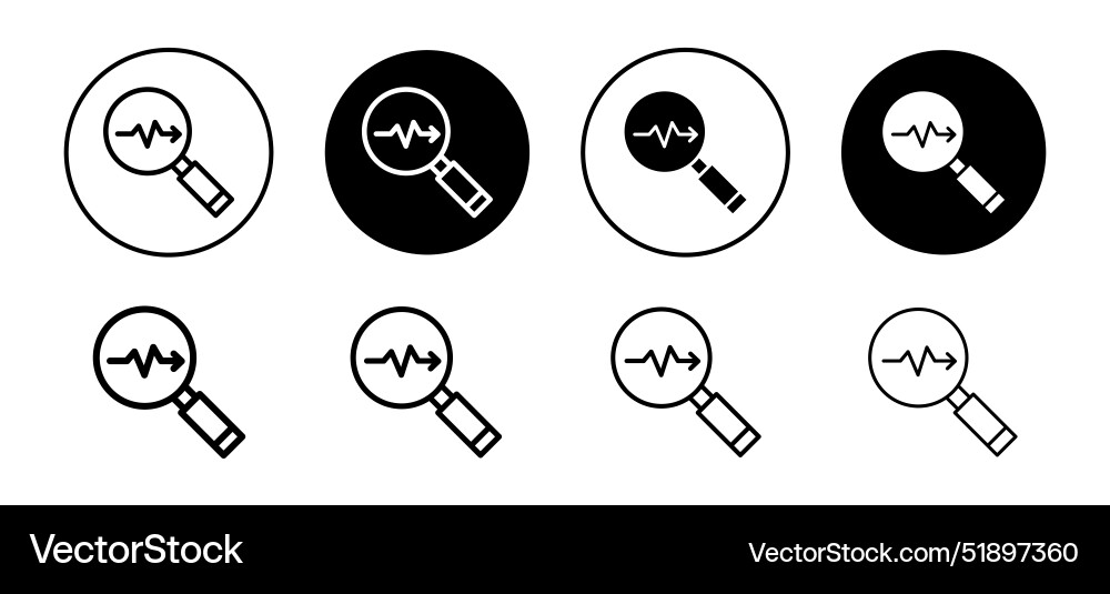 Prediction icon set collection for web vector image