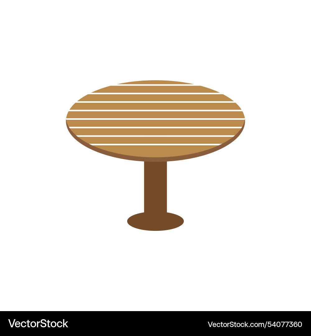 Table logo icon object background Table logo icon object background Vector Image