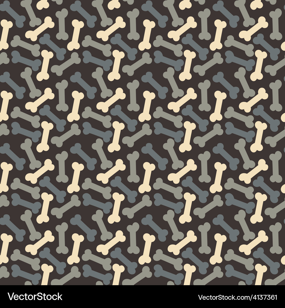 Seamless pattern with bone Vector Image