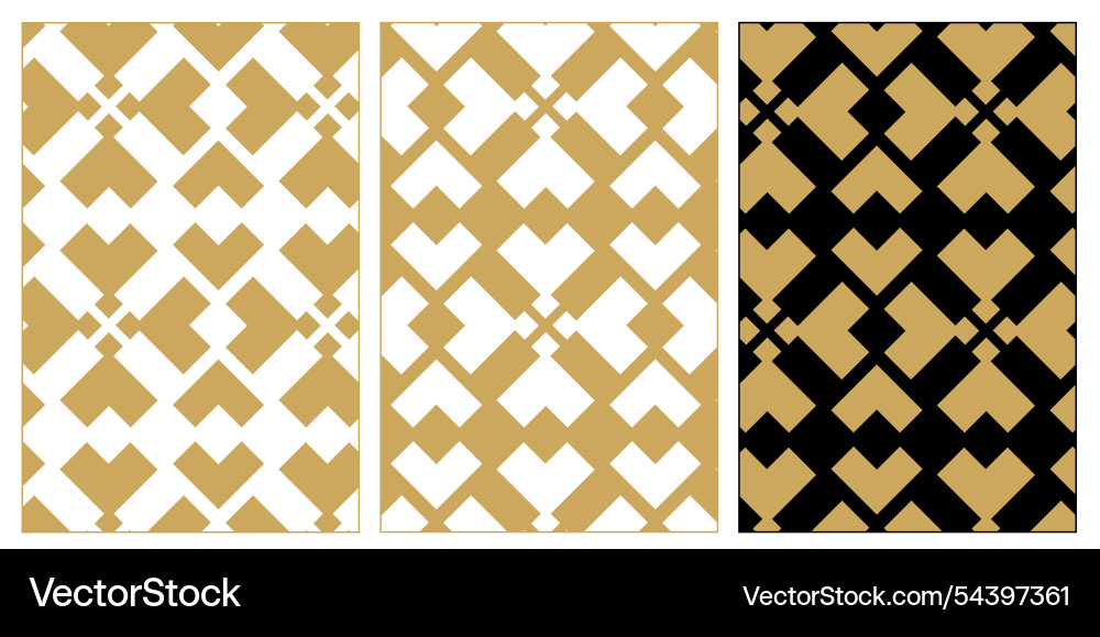 Set of patterns with crosses stripes lines Vector Image