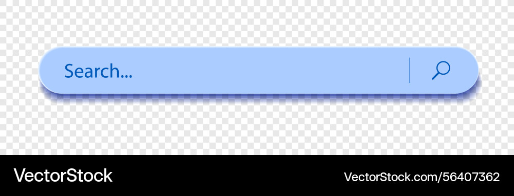 3d search bar internet browser engine on checkered Vector Image