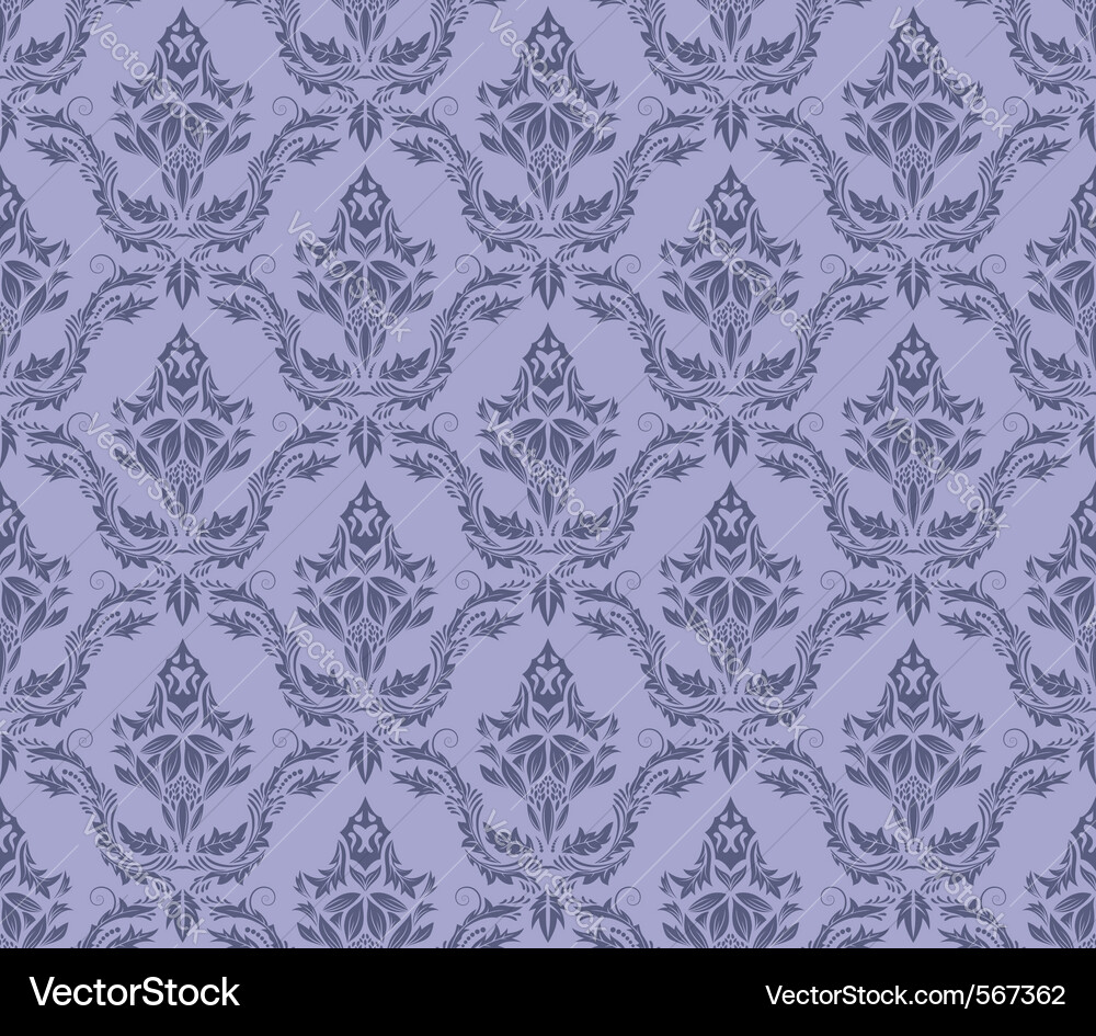 Damask seamless pattern vector image
