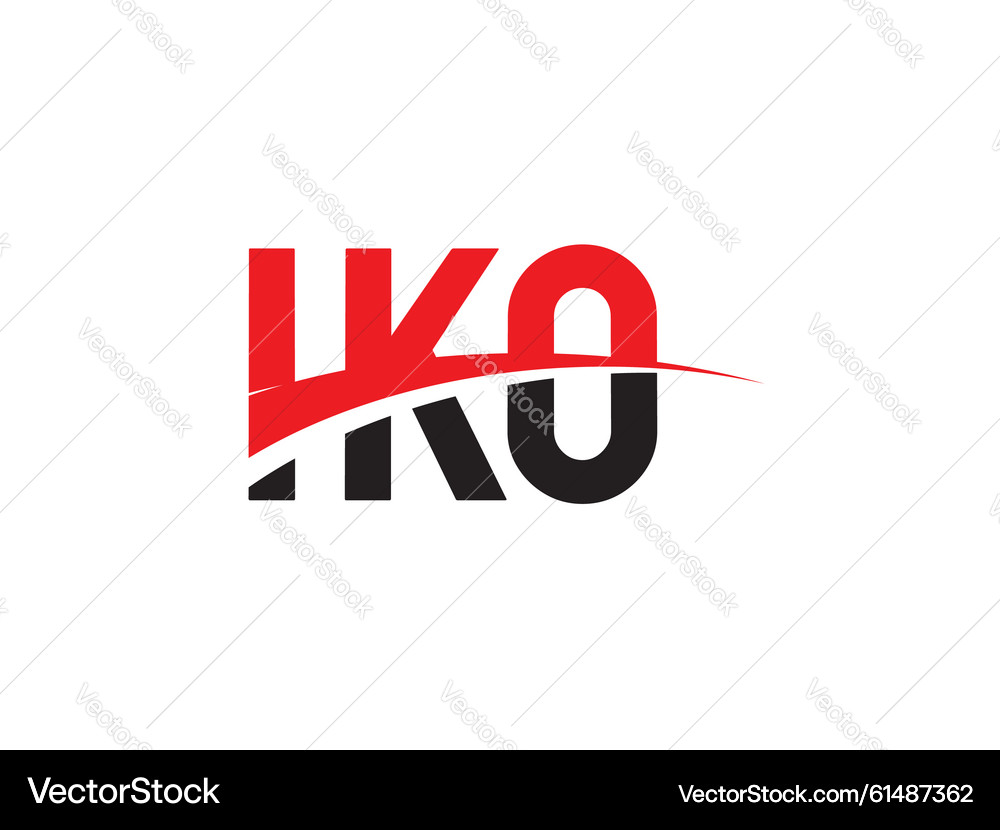 Initial Logo - IKO Monogram – Royalty-Free Vector | VectorStock