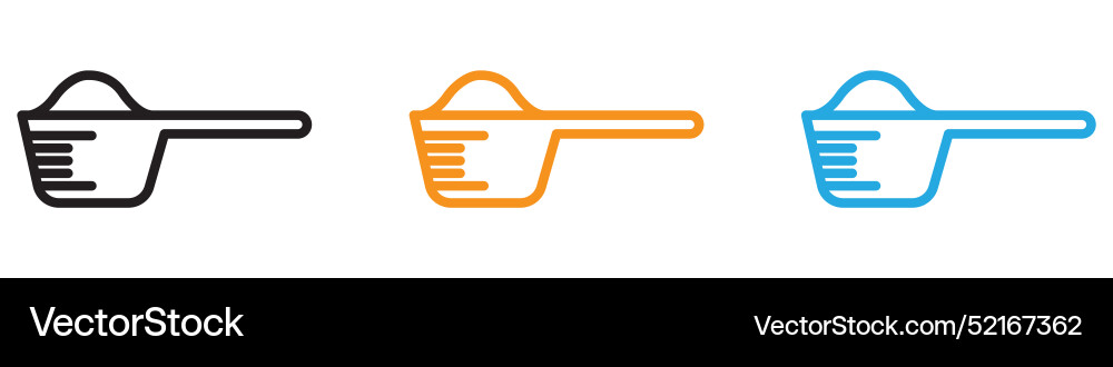 Scoop icon logo set collection for web app ui vector image