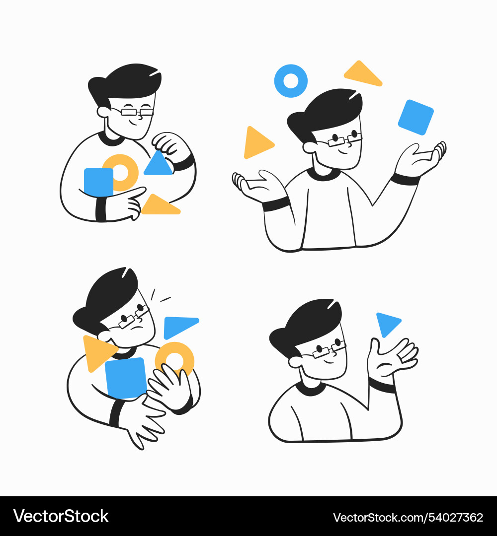 Set of icons about assigned tasks Set of icons about assigned tasks vector image