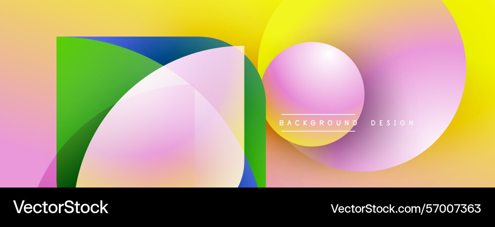 Abstract shapes overlap creating vibrant color Abstract shapes overlap creating vibrant color vector image