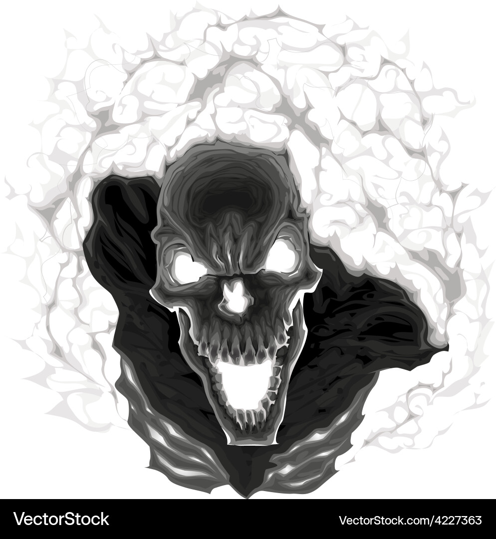 Black skeleton Royalty Free Vector Image - VectorStock