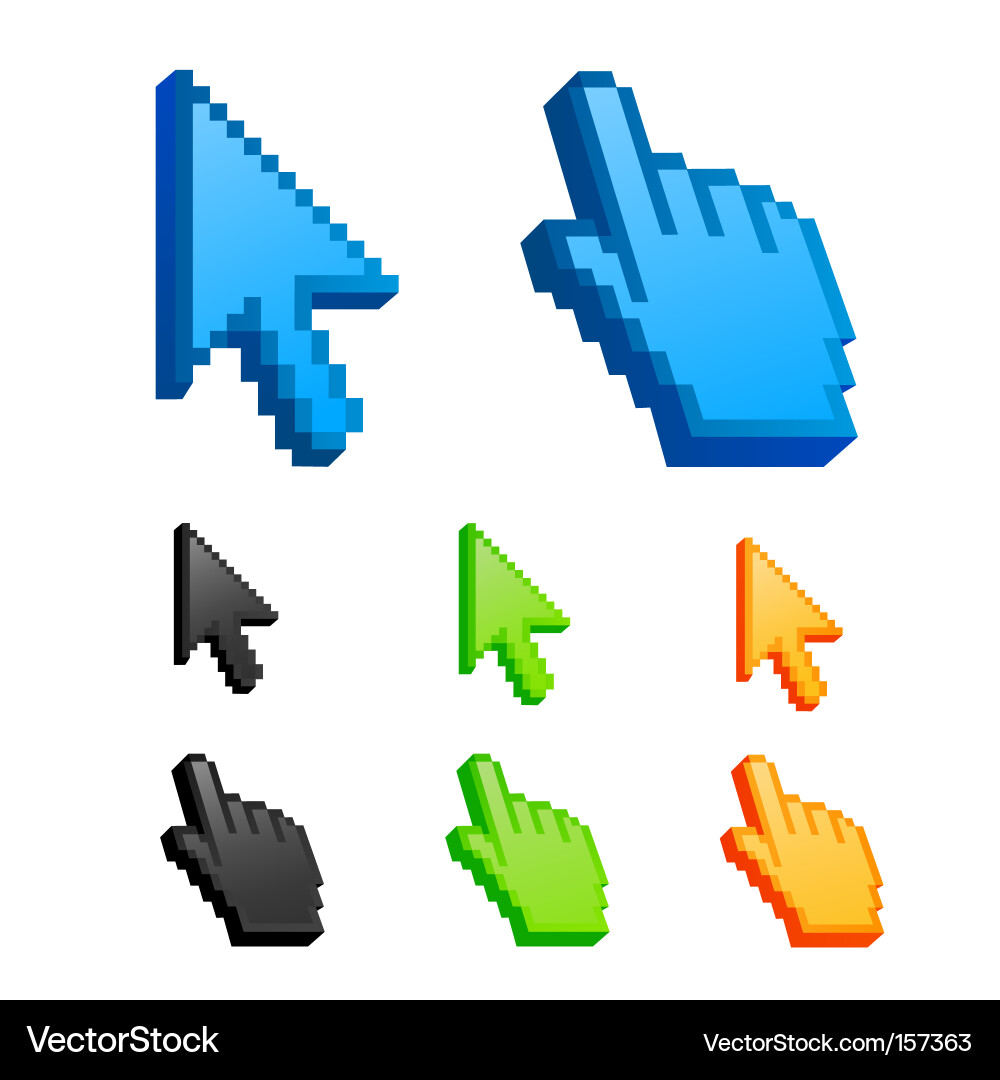 Cursor Icons Set vector image