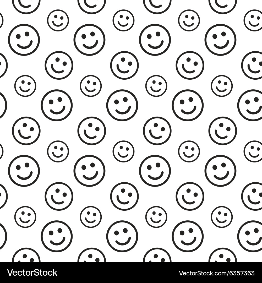 Geometric Smile Pattern Vector Image
