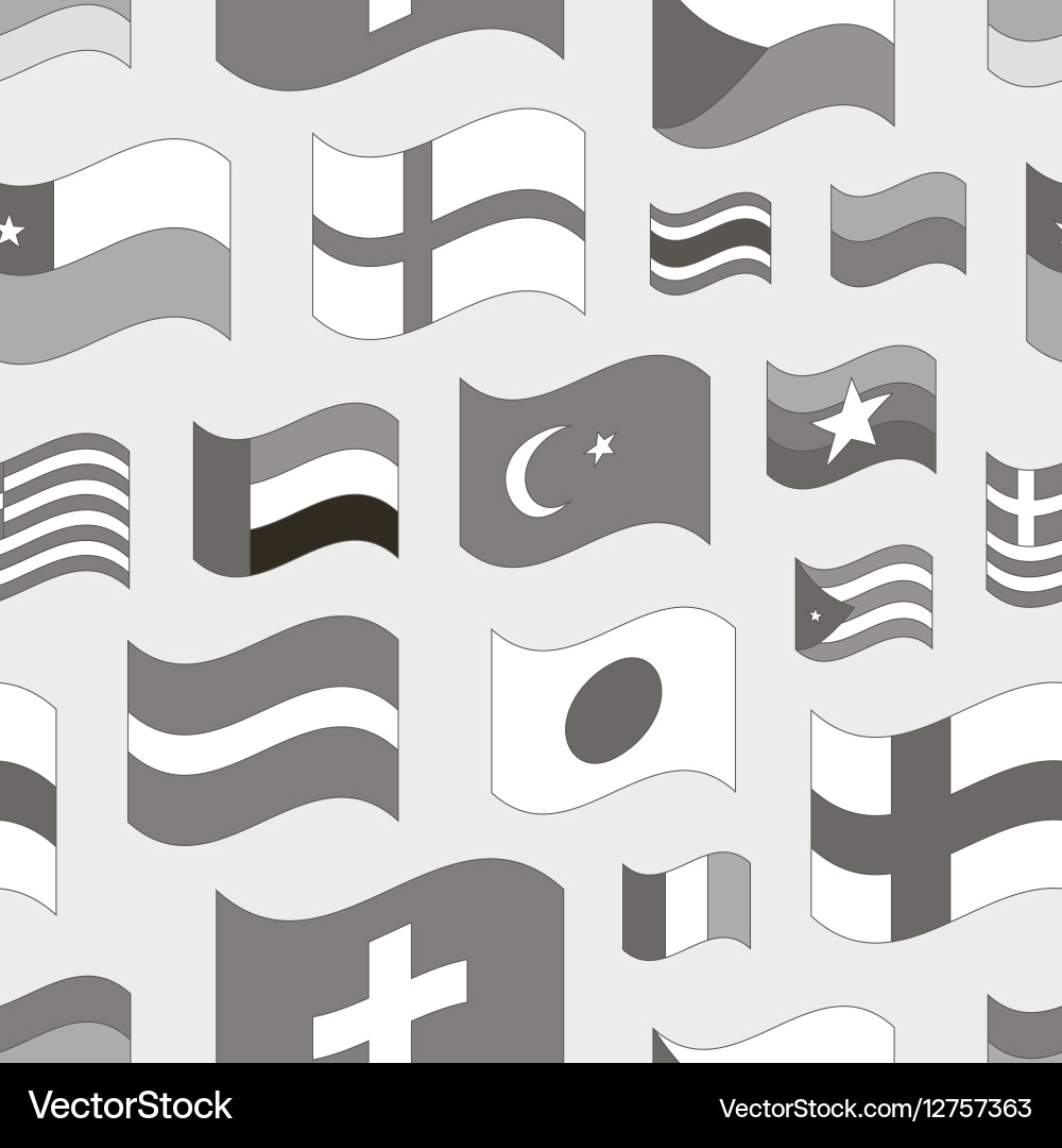 Set of world flags pattern Vector Image