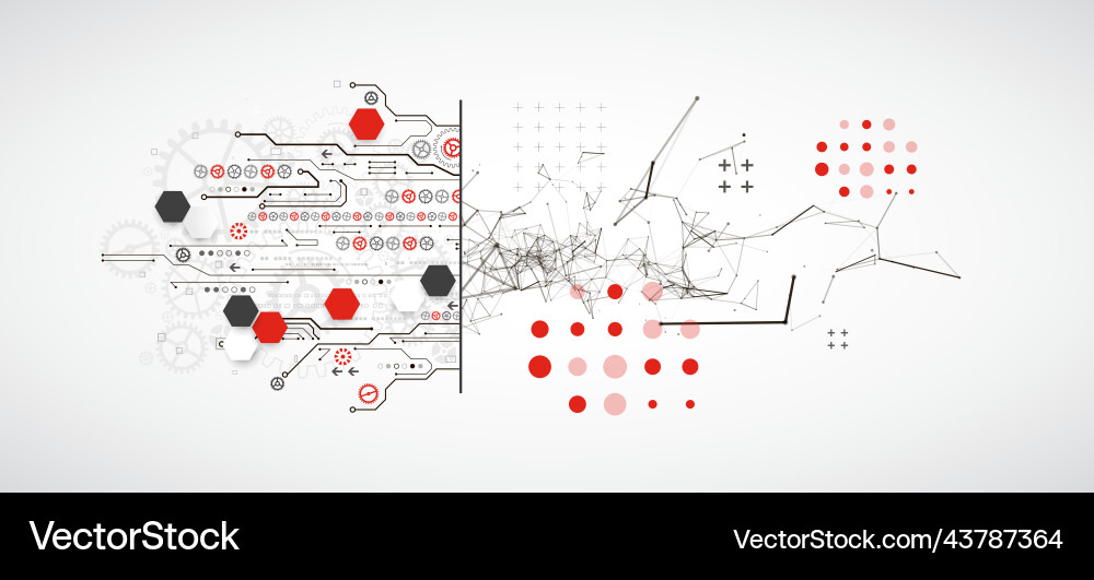 Abstract background on technological Abstract background on technological vector image