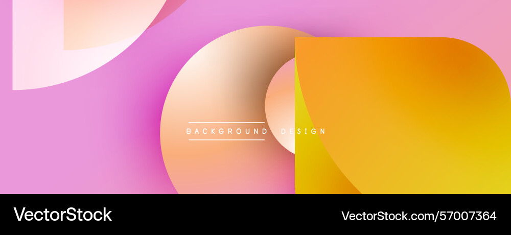 Abstract design features overlapping colorful Vector Image