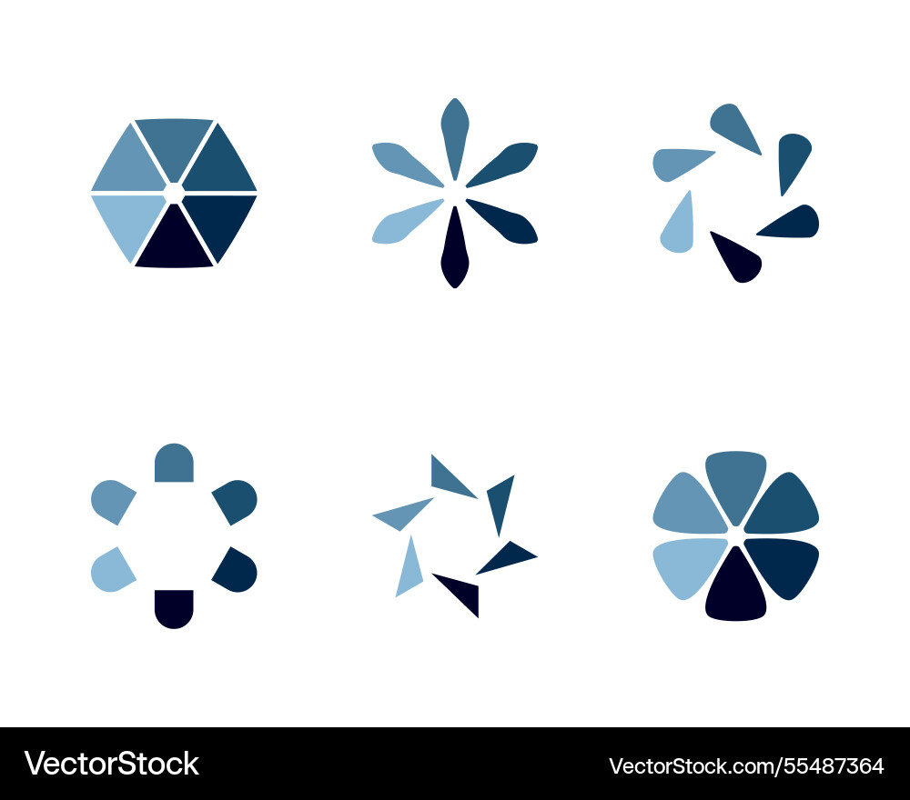 Collection loading bar status icon set of loaded Collection loading bar status icon set of loaded vector image