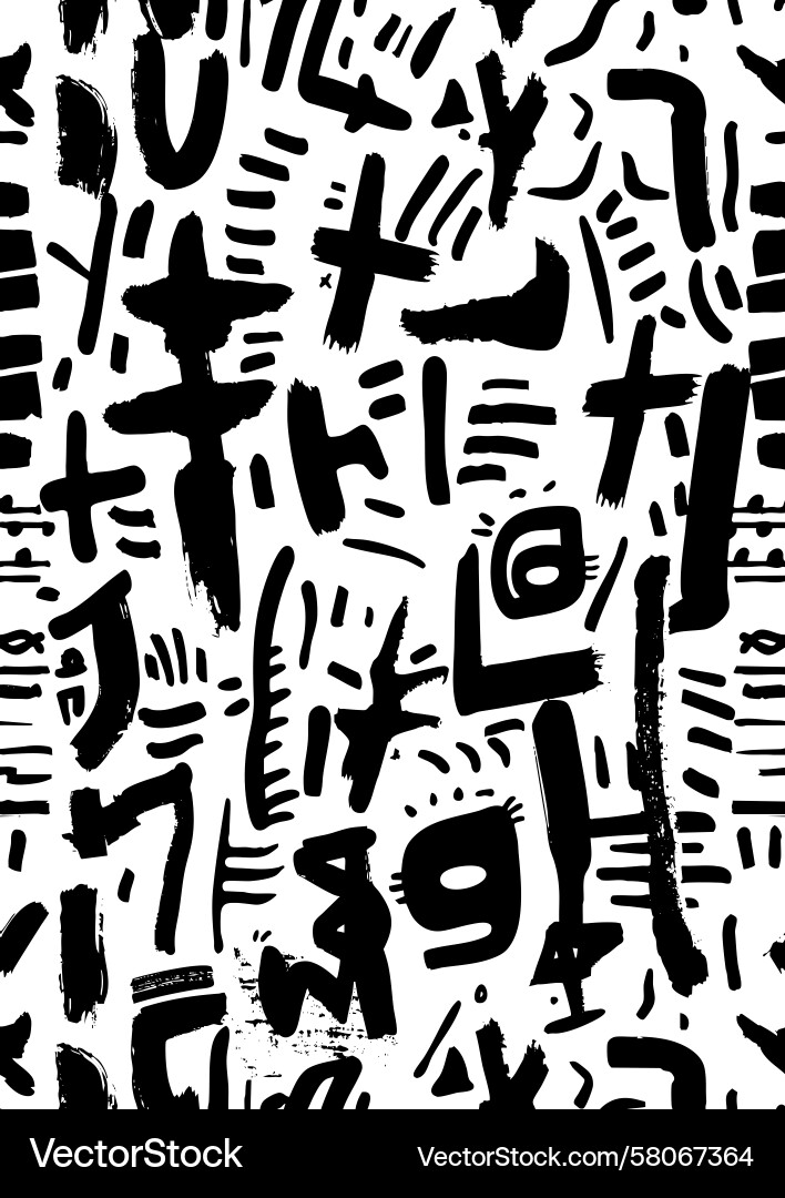 Dynamic Brushstroke Pattern Vector Image