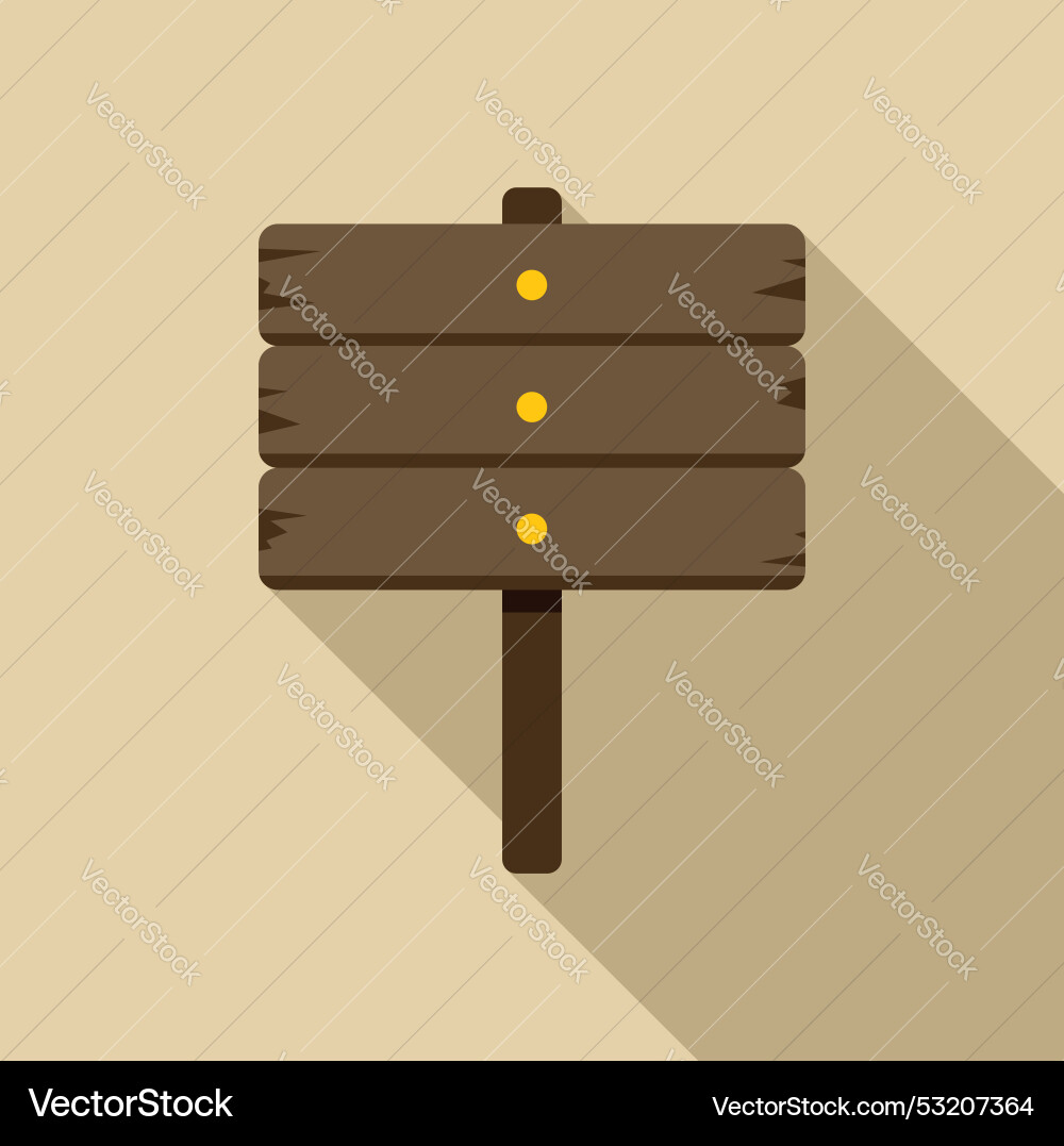 Wooden signpost pointing with three blank spaces Vector Image