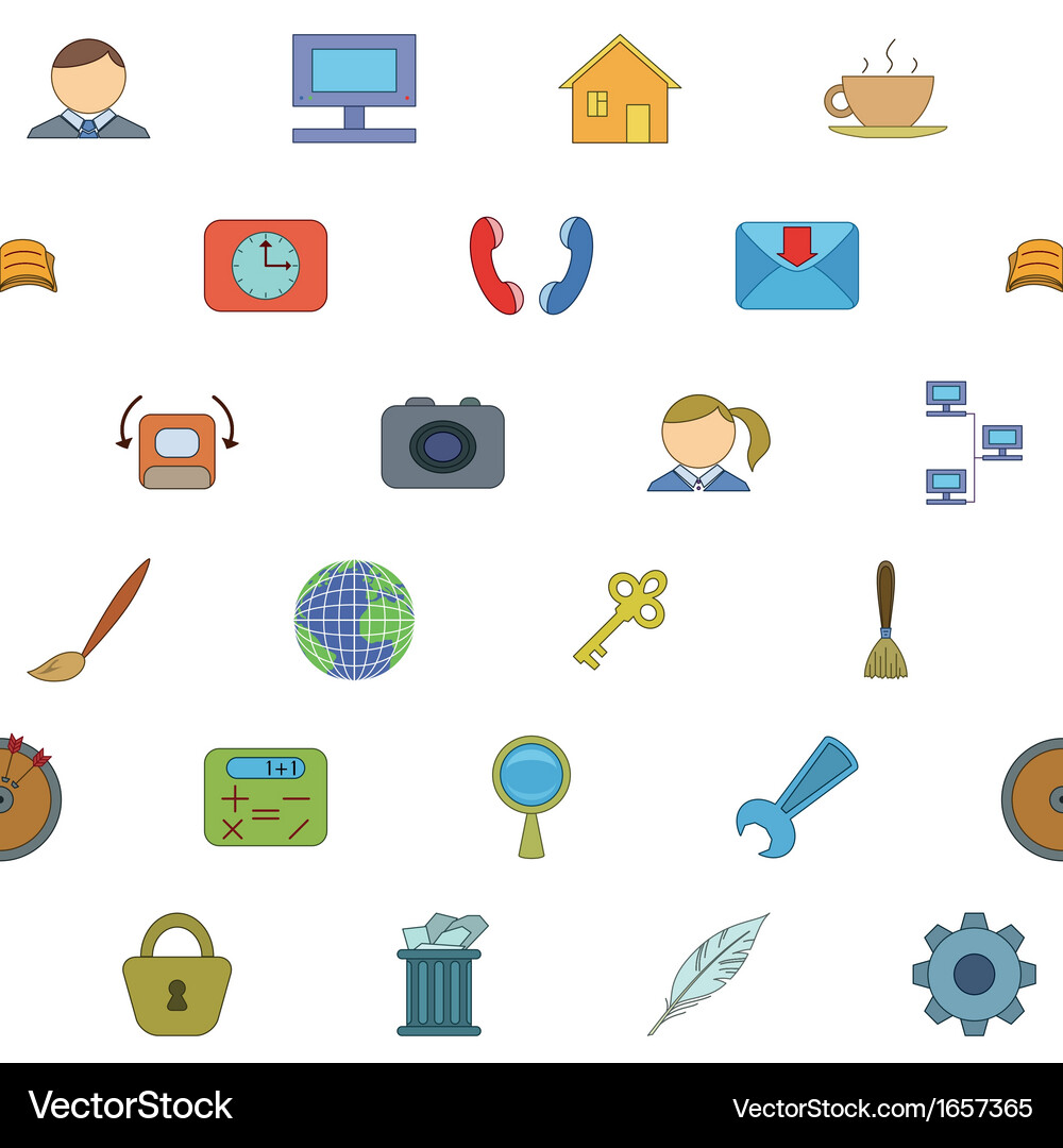 Computer program signs seamless Vector Image