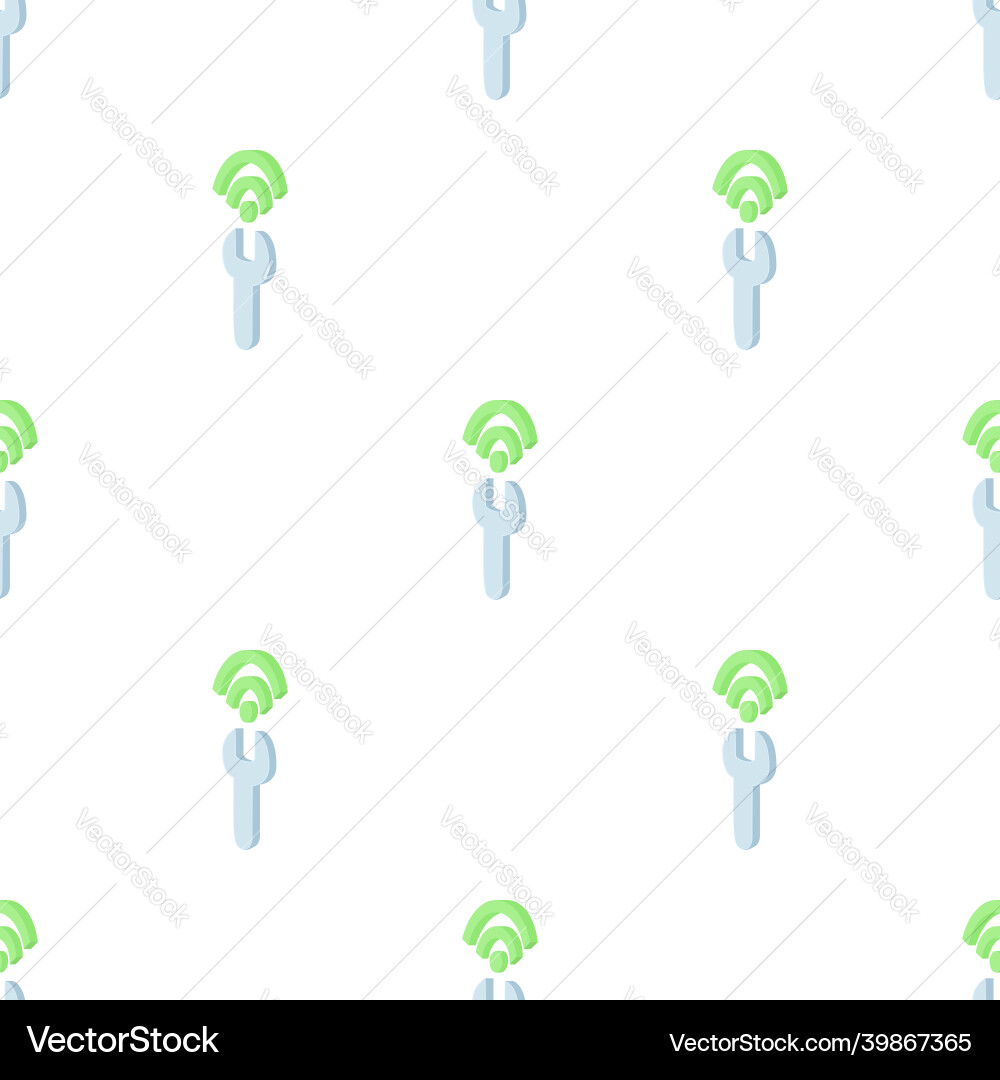 Configuring wi-fi pattern seamless Configuring wi-fi pattern seamless vector image